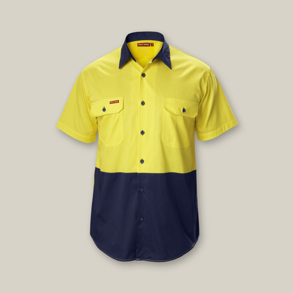 KOOLGEAR HI-VIS 2 TONE VENTED SHORT SLEEVE SHIRT