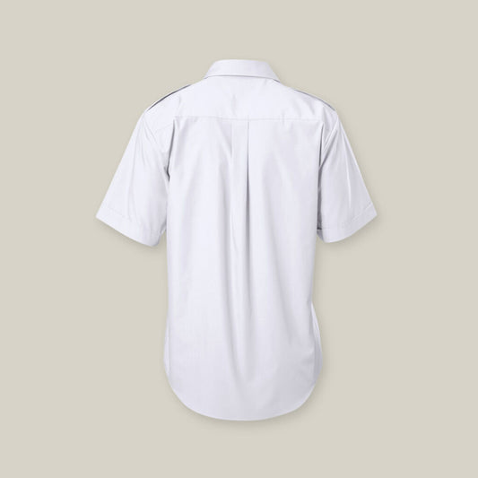 SHORT SLEEVE PERMANENT PRESS SHIRT WITH EPAULETTES