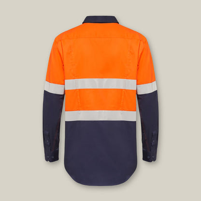 KOOLGEAR HI-VIS 2 TONE TAPED VENTED LONG SLEEVE SHIRT