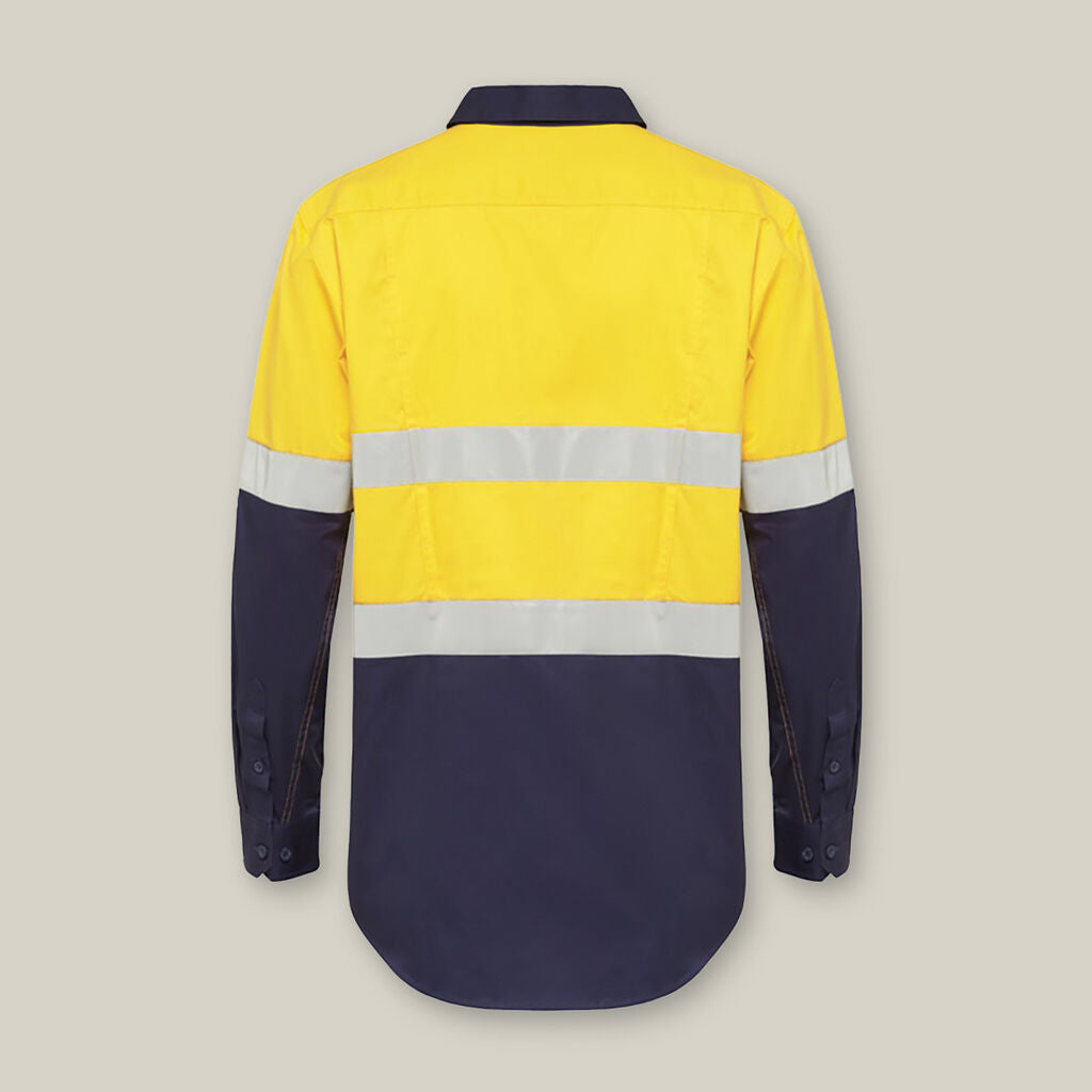 KOOLGEAR HI-VIS 2 TONE TAPED VENTED LONG SLEEVE SHIRT