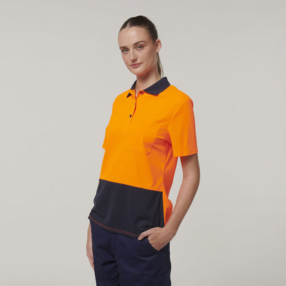 Womens Short Sleeve Hi Vis Polo