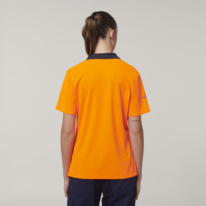 Womens Short Sleeve Hi Vis Polo