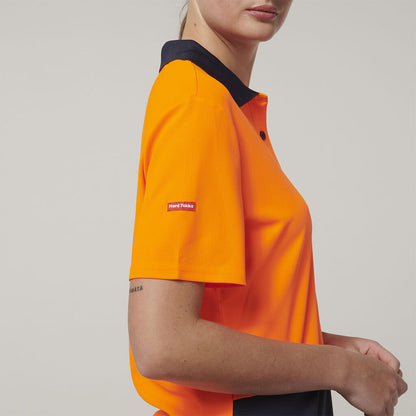 Womens Short Sleeve Hi Vis Polo