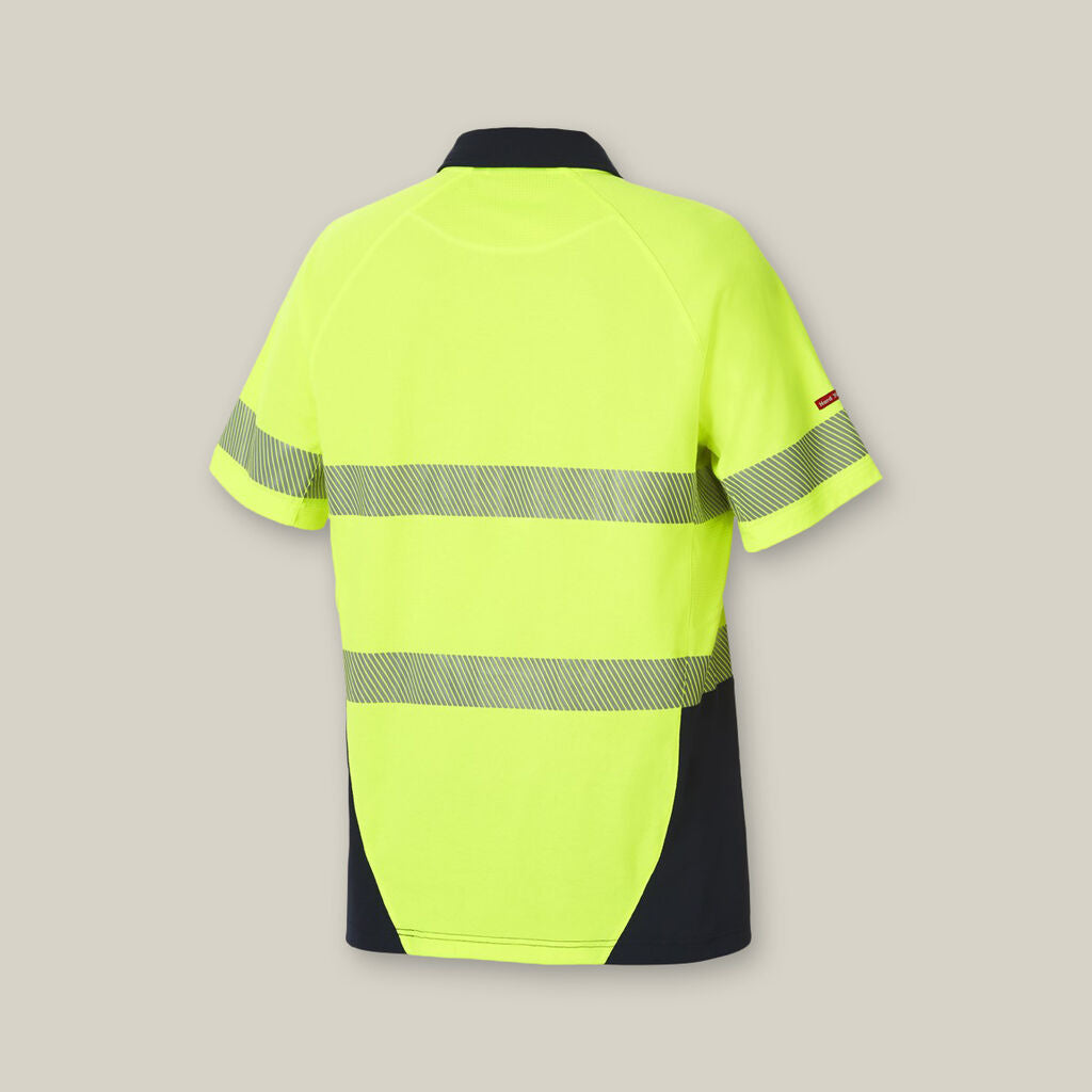 KOOLGEAR HI-VIS 2 TONE TAPED VENTED SHORT SLEEVE POLO
