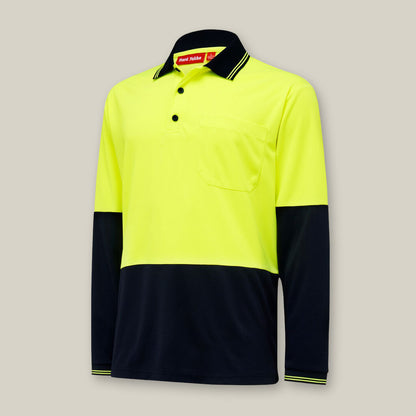 CORE 2 TONE HI-VIS LONG SLEEVE POLO