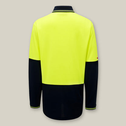 CORE 2 TONE HI-VIS LONG SLEEVE POLO