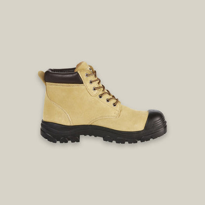 Gravel Lace Up Steel Toe Safety Boot - Sand