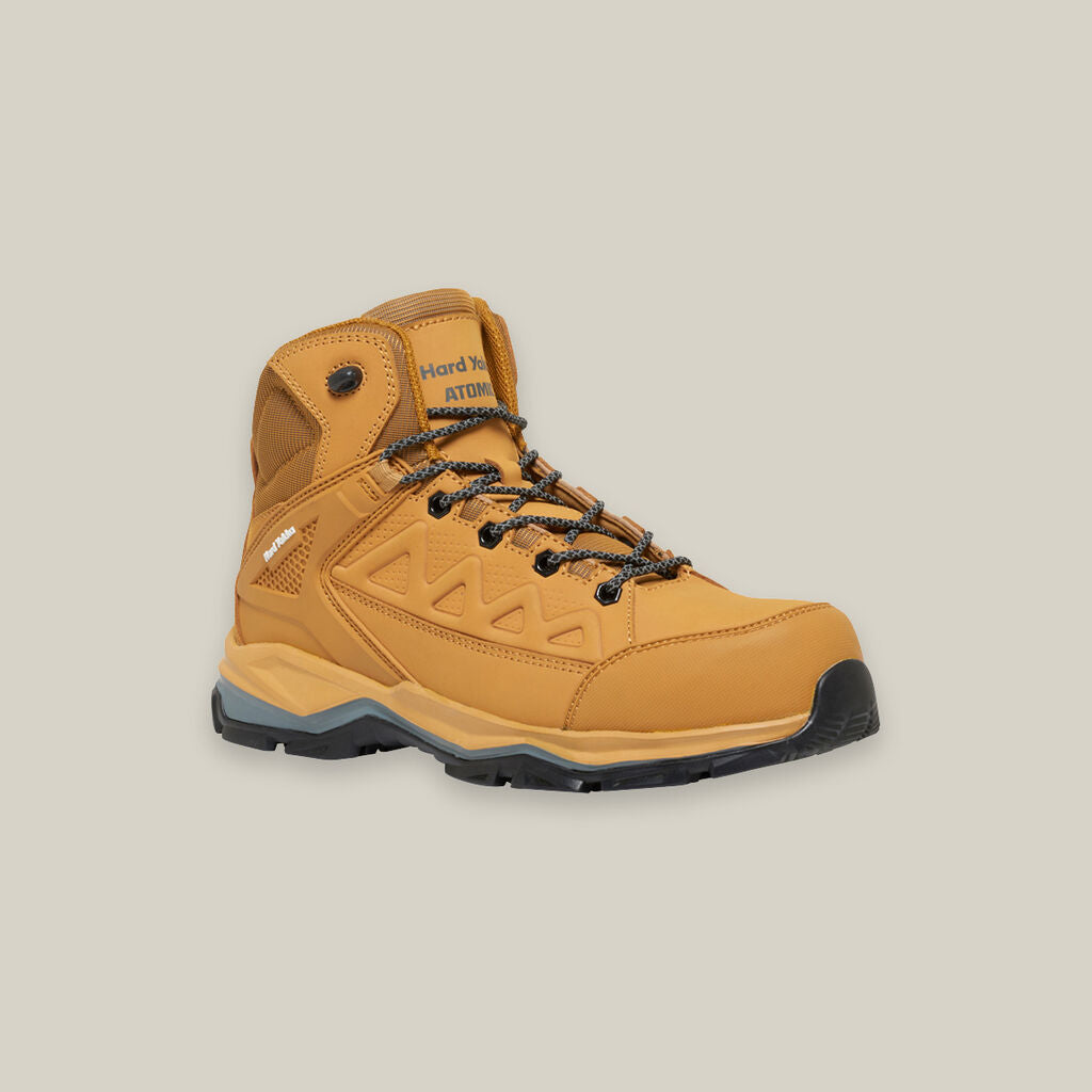 Atomic Hybrid Lace Up & Side Zip Safety Boot - Wheat