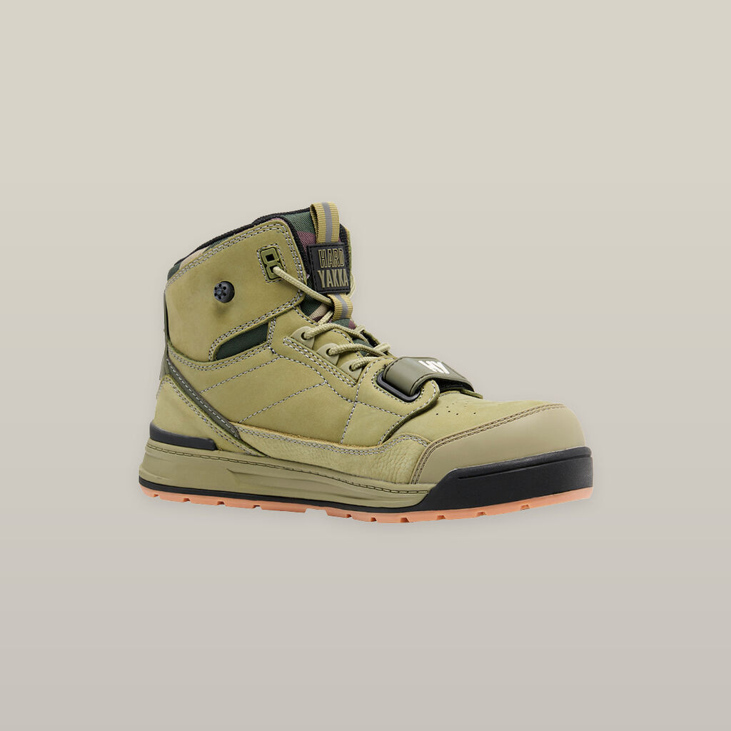 3056 O2 Lace Pump Up Composite Toe Safety Boot - Olive